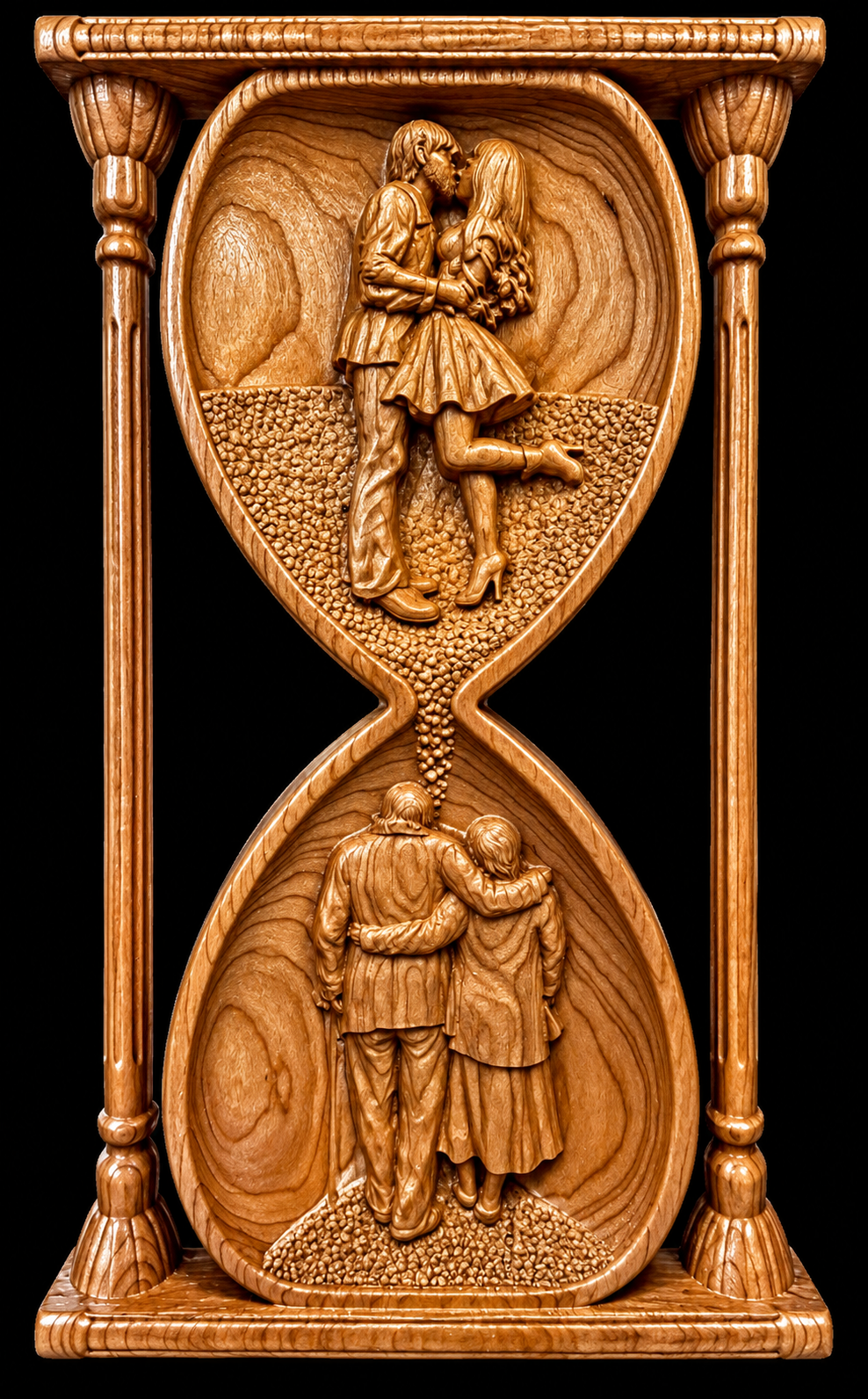 Sands of Time custom CNC carving by Singed Impressions